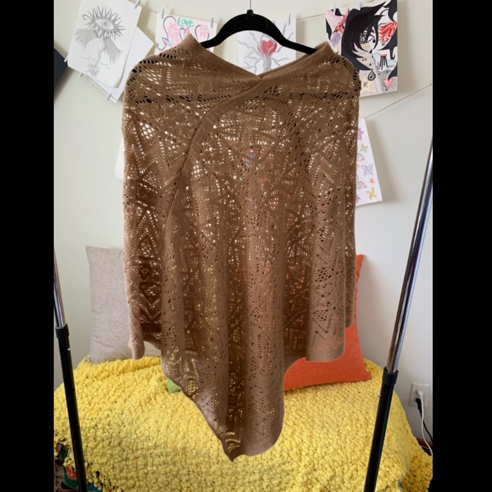 Beige Poncho